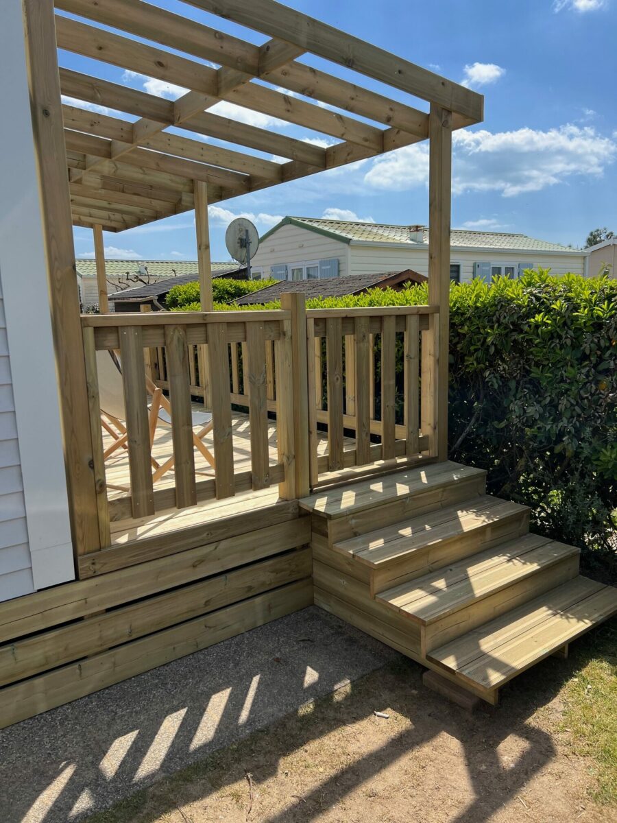 Abris Home Services Vente De Mobile Home Aux Sables D Olonne Saint Jean De Monts Et La Roche Sur Yon TERRASSE 1